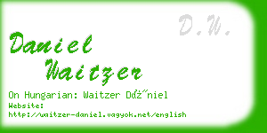 daniel waitzer business card